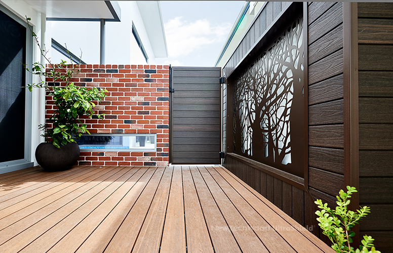 NewTechWood cladding and decking composite board in Australia.